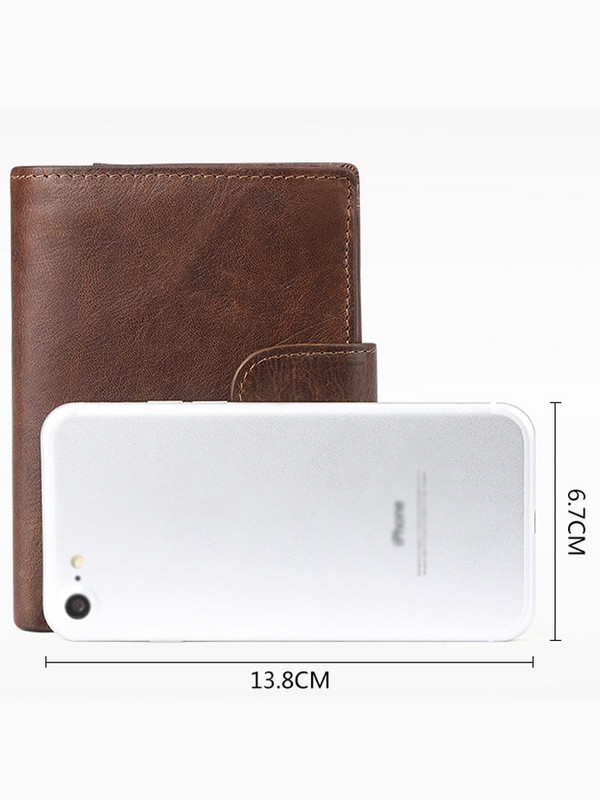 JCHENSJ Novčanici od kože za muškarce Raid novčanik velikog kapaciteta 14 utora za kartice Ležerna vintage muška torbica Džep za novčiće 2022.