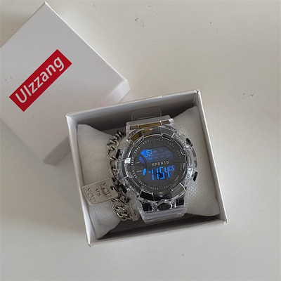 Férfi elektronikus óra gumi szíjjal