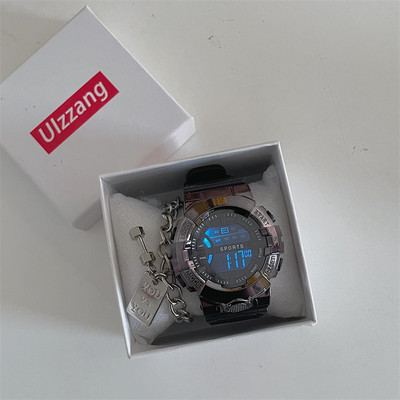 Férfi elektronikus óra gumi szíjjal