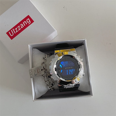 Férfi elektronikus óra gumi szíjjal