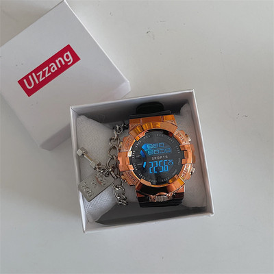 Férfi elektronikus óra gumi szíjjal