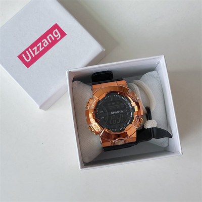 Neperšlampamas sportinis vyriškas laikrodis su silikoniniu dirželiu