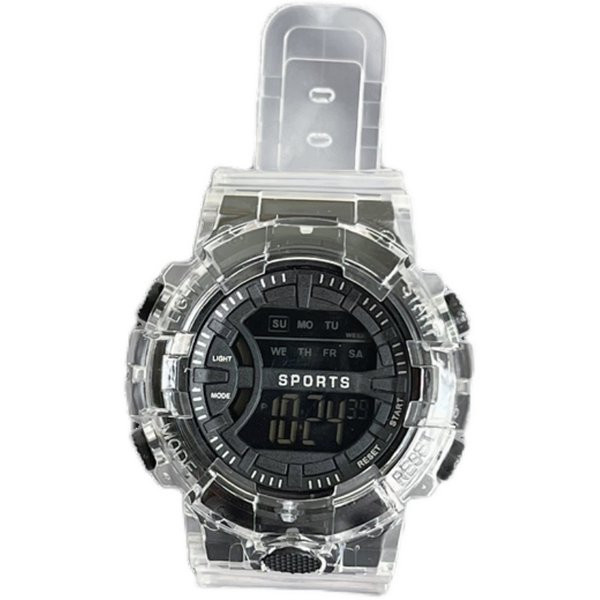 Neperšlampamas sportinis vyriškas laikrodis su silikoniniu dirželiu