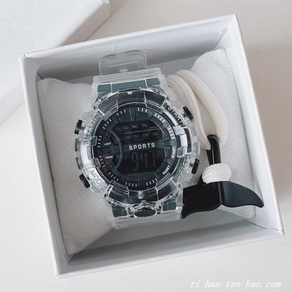 Neperšlampamas sportinis vyriškas laikrodis su silikoniniu dirželiu