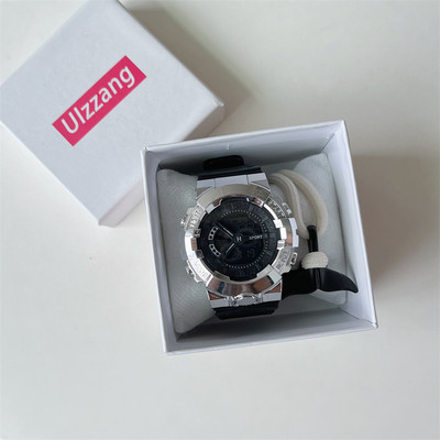 Suure sihverplaadi ja ökonahast rihmaga meeste käekell