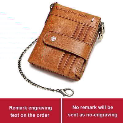 RFID Meeste Rahakotid Õhukesed nahast Bifold Hasp Vintage Lühike Meeste Rahakott Mündikott Multifunktsionaalsed Kaardid Rahakott Disainer kettkott