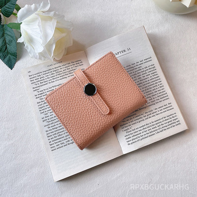 Nahast naiste rahakotid Luksuslikud pika Haspi litši mustriga mündikotid Naiste brändi ühevärvilised Uus õhuke siduriga telefonikott