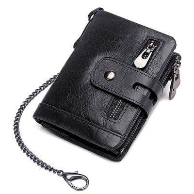 Nahast meeste rahakotid kaardihoidja Päris rahakotid meestele lühike must rahakott Portefeuille Homme