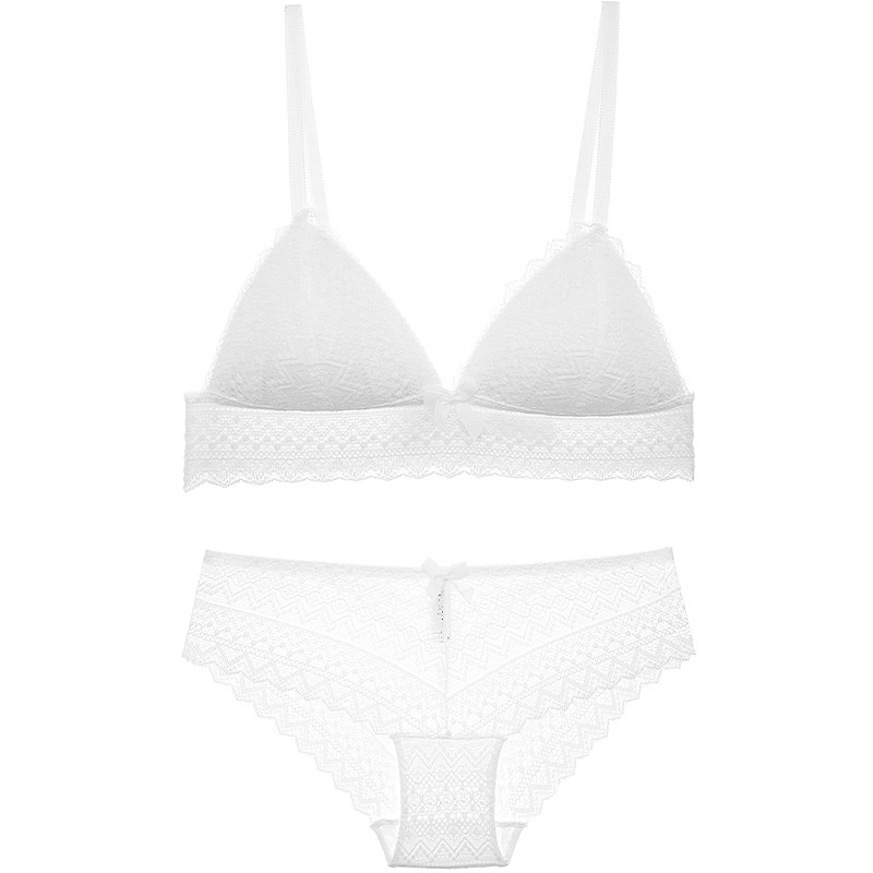 Tassikolmnurk traadita seksikas ööriided retro tikandiga kontrastvärvi naiste rinnahoidja ja aluspükste komplekt pits õhuke tass aluspesu