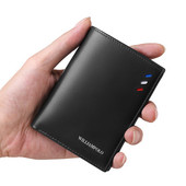 WILIAMPOLO Férfi Pénztárcák Rövid Luxus Bőr Férfi Pénztárca mini Férfi pénztárca Bőr Retikül hitelkártya Luxus csomag PL181368