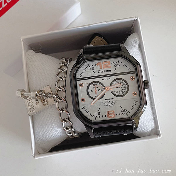 Muški sat s kvadratnim brojčanikom