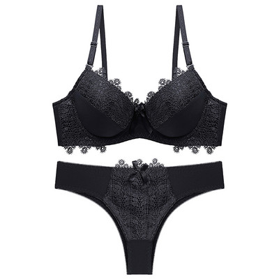 Julexy uus 2021 seksikas naiste rinnahoidja komplekt BC Cup Solid Lace bikiinirinnahoidja komplekt naiste aluspesu komplekt