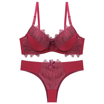 Julexy uus 2021 seksikas naiste rinnahoidja komplekt BC Cup Solid Lace bikiinirinnahoidja komplekt naiste aluspesu komplekt