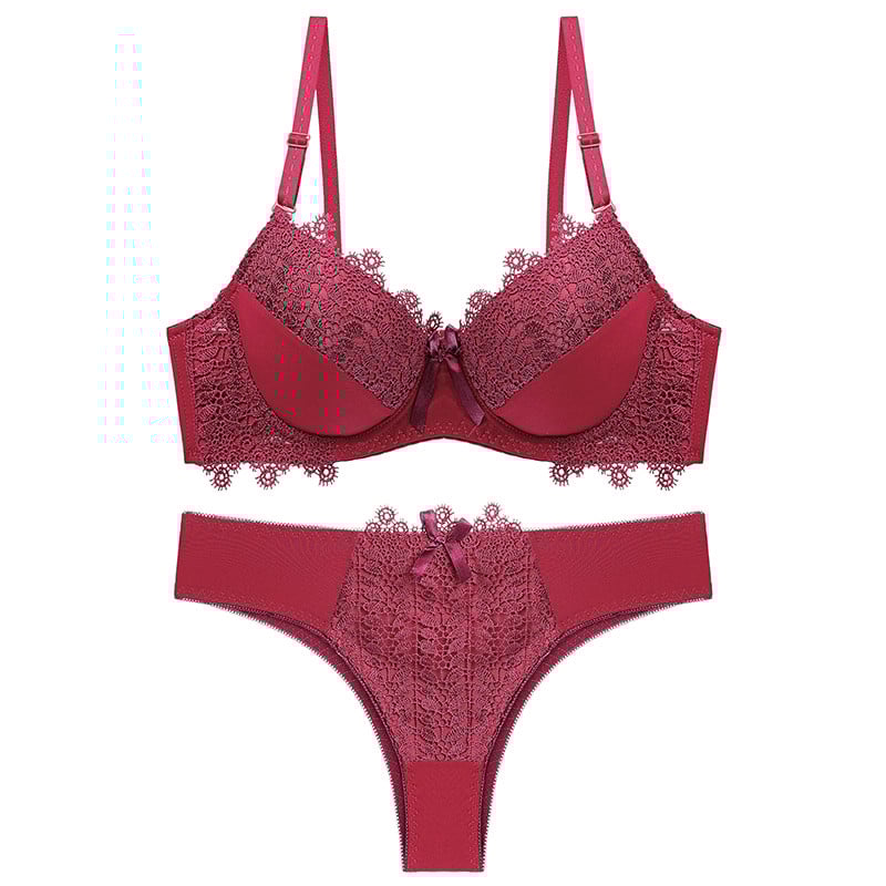 Julexy uus 2021 seksikas naiste rinnahoidja komplekt BC Cup Solid Lace bikiinirinnahoidja komplekt naiste aluspesu komplekt