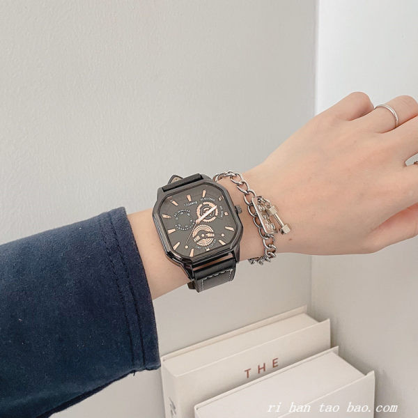 Modern férfi karóra öko bőr szíjjal