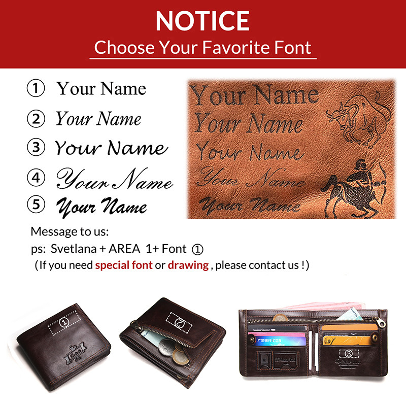 Portofel cu gravură din Contact bărbați, marcă vintage, geantă de bani, portmoneu cu fermoar, portofele bifold, suport pentru carduri de înaltă calitate