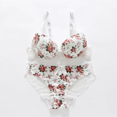 Φτηνό Σετ σουτιέν για κορίτσια Μόδα σέξι εσώρουχα σετ εσωρούχων Γυναικεία σέξι δαντέλα ρυθμιζόμενο σετ σουτιέν Thin Cup Plus Size Σετ σουτιέν Push Up