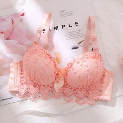 Fată Ieftin Sutien Sexy Bralette Lenjerie de corp Femei Push Up Sutien de nuntă fără fir Frumusețe fără fir Spate 3/4 Cup Bandă Lenjerie Dantela