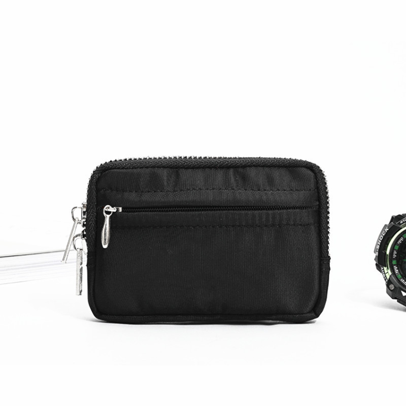 Japán férfi nylon pénztárca vízálló diákcipzáras rövid pénztárcák alkalmi ifjúsági mini pénztárcák uniszex kézitáska