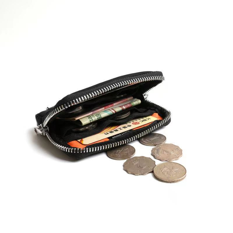 Japán férfi nylon pénztárca vízálló diákcipzáras rövid pénztárcák alkalmi ifjúsági mini pénztárcák uniszex kézitáska