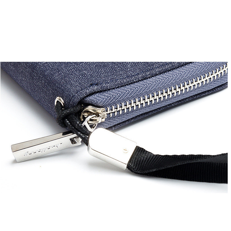 Uus disaineri lõuendist mehe rahakott Brändi Baellerry meeste rahakott, pikk siduriga kaardikott meestele, moodne telefonikott münditaskuga