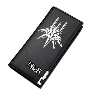 NieR:Automata Game Unisex hosszú érmepénztárca YoRHa No. 2 Pu bőr rövid pénztárca személyi igazolványtartó női szexi pénzes táska