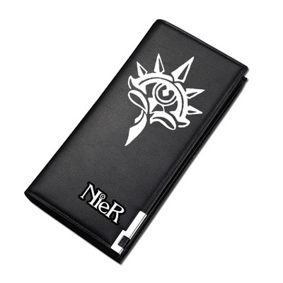 NieR:Automata Game Unisex hosszú érmepénztárca YoRHa No. 2 Pu bőr rövid pénztárca személyi igazolványtartó női szexi pénzes táska