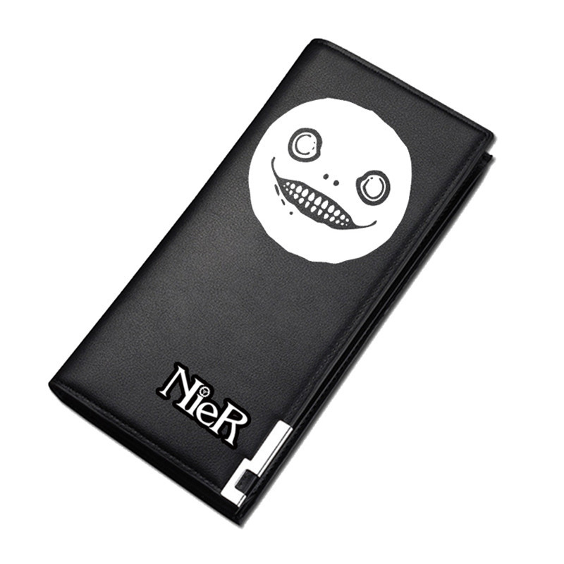 NieR:Automata Game Unisex hosszú érmepénztárca YoRHa No. 2 Pu bőr rövid pénztárca személyi igazolványtartó női szexi pénzes táska