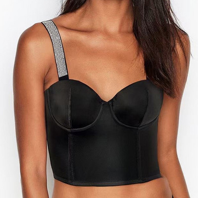 Vintage pitsist korsetttopsid, mida kulutada Seksikad korsetid Rinnahoidjad Crop Top Camis Naistele Varrukateta Tankklubi peokomplekt