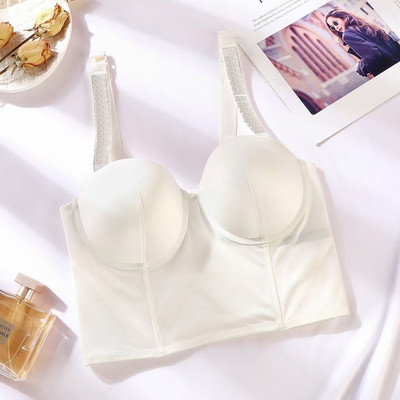 Vintage pitsist korsetttopsid, mida kulutada Seksikad korsetid Rinnahoidjad Crop Top Camis Naistele Varrukateta Tankklubi peokomplekt