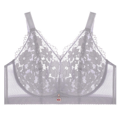 No Rims Sexy Lingeries Naiste rinnahoidjad suur suurus pluss suurus 120EF 52EF Hingav kristalltopspitsist naiste aluspesu