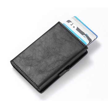 ZOVYVOL 2022 New Men Wallet RFID Coin Purse Προσαρμοσμένο όνομα Πορτοφόλι Κουτί αλουμινίου Έξυπνη θήκη πιστωτικής κάρτας Δερμάτινη θήκη κάρτας RFID