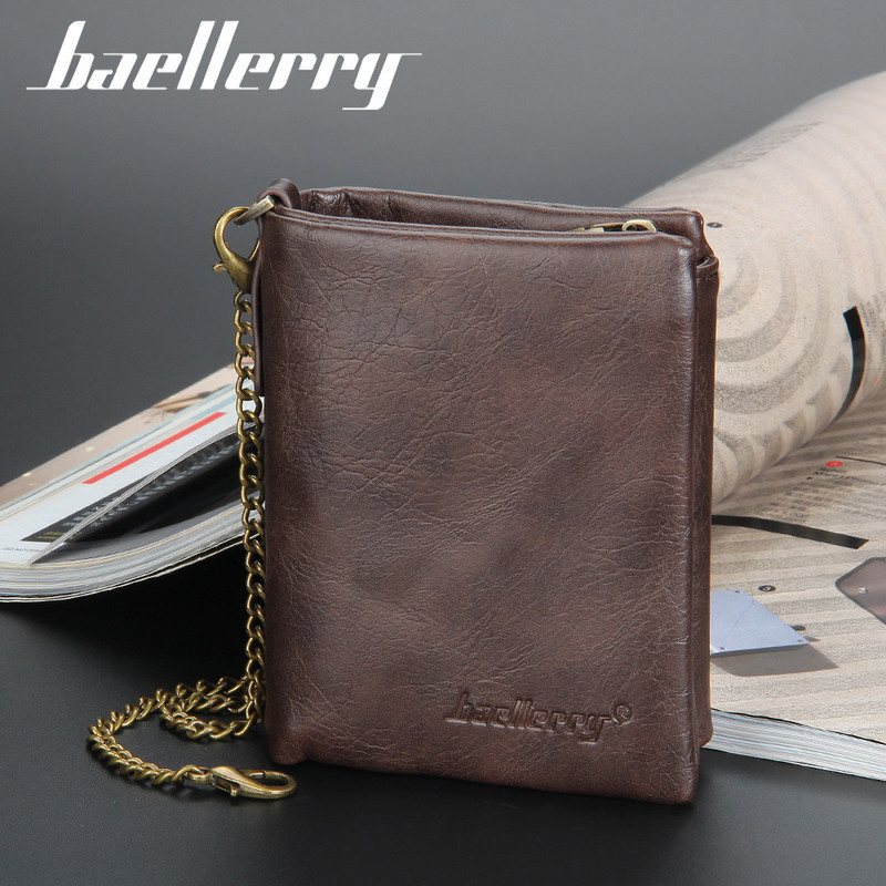 2022 m. Naujos individualizuotos vyriškos piniginės grandinėlės užtrauktukas Aukštos kokybės trumpi 10 kortelių laikikliai Vyriškos piniginės monetų laikiklio piniginės berniukui