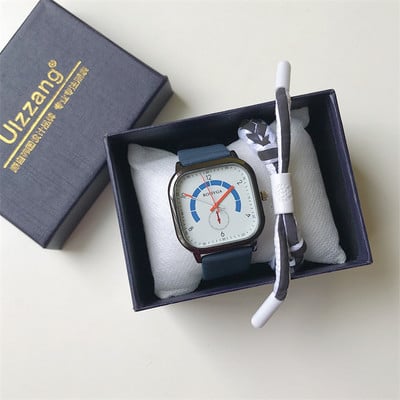 Ceas de bărbați cu cadran pătrat - în stil retro