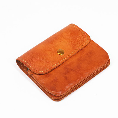 Novčanik za muškarce Ženske marke Vintage, ručno rađeni kratki, mali muški novčanici, torbica, držač kartice s patentnim zatvaračem, džepom za novčiće