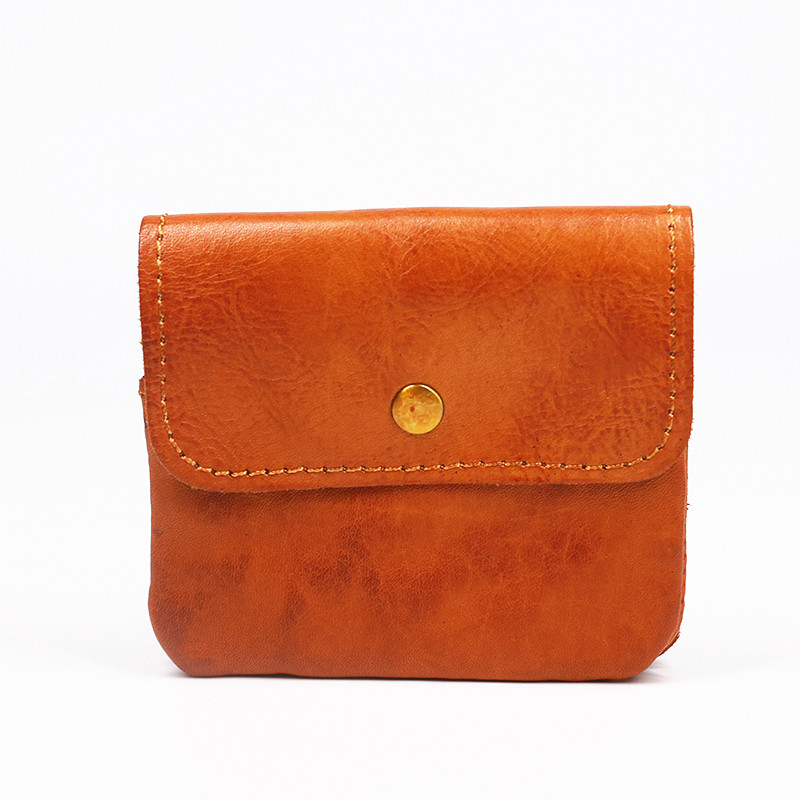 Novčanik za muškarce Ženske marke Vintage, ručno rađeni kratki, mali muški novčanici, torbica, držač kartice s patentnim zatvaračem, džepom za novčiće