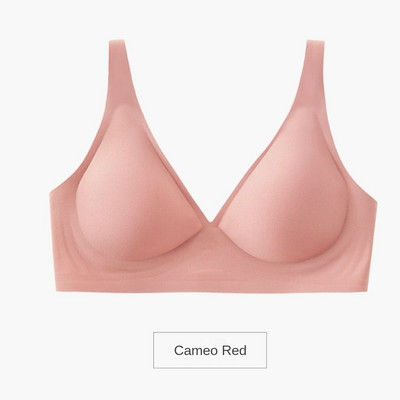 Vegetáriánus zselés csíkok puha alátámasztás nyom nélkül, acél gyűrű kis mellkas összegyűjtött kényelmes fehérnemű női forma nyári vékony