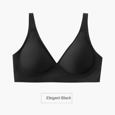 Vegetáriánus zselés csíkok puha alátámasztás nyom nélkül, acél gyűrű kis mellkas összegyűjtött kényelmes fehérnemű női forma nyári vékony