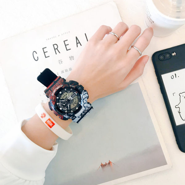 Sportinis vyriškas laikrodis - šviečiantis