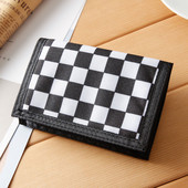 Moodsad meeste rahakotid lõuend Rahakott ID-kaartide hoidja meeste lühikesed rahakotid volditud rahakotid tõmblukuga rahakott rahakott tasku märkmikott