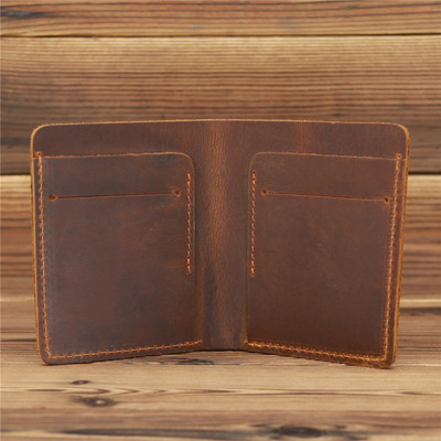 Crazy Horse Portofel Bărbați din Poșeta vintage Geanta pentru bani Suport card de credit Moda Nou