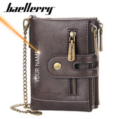 2021 m. Naujos individualizuotos vyriškos piniginės su vardo graviravimu Aukštos kokybės trumpų kortelių laikiklis Vyriškas piniginės monetų laikiklis piniginės berniukui