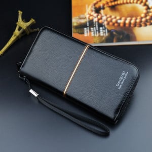 Piniginė Vyriška Piniginė Vyriška Ilga Oda Vyriškos Piniginės Piniginės su užtrauktuku Portefeuille Piniginė berniukui Piniginė Sankaba