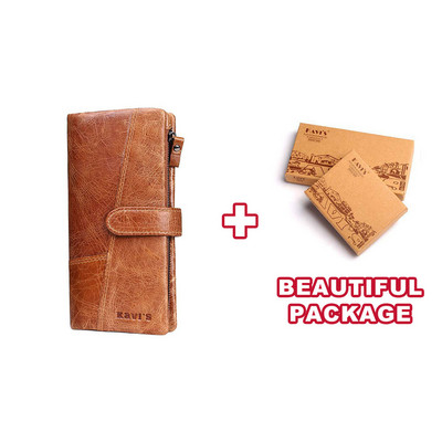 KAVIS Fashion 100 % piniginė moteriška piniginė Portomonee Patogus ilgas spaustukas pinigams Lady Vallet kortelių laikiklis mergaitėms