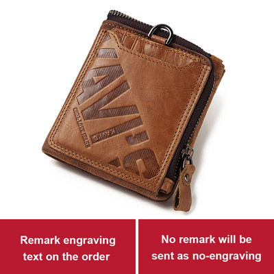 KAVIS Crazy Horse pénztárca férfi pénztárca Portomonee PORTFOLIO Magic Férfi Cuzdan Kártyatartó Perse Divat Gidt For Man