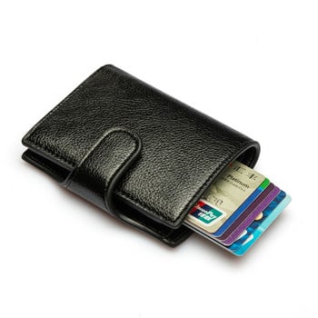 BISI GORO Customize Wallet 2022 New Mini Wallet Men Αντικλεπτική θήκη κάρτας Έξυπνη θήκη κάρτας RFID Vintage Wallet Τσάντα χρημάτων