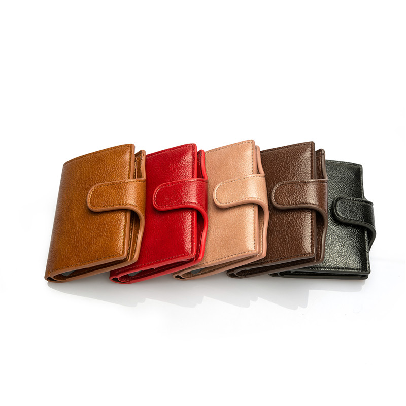 BISI GORO tinkinti piniginę 2022 m. nauja mini piniginė vyrams nuo vagysčių kortelių laikiklis Išmanusis RFID kortelių dėklas Vintage Piniginės Piniginės Piniginė