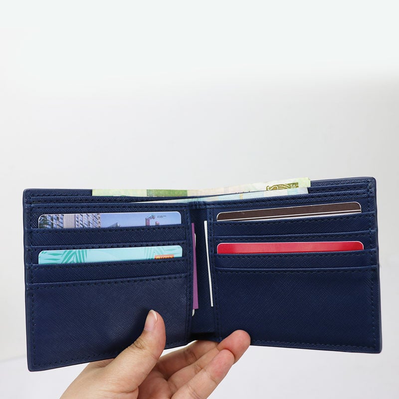 Uustulnukad Monogrammiga esialgne meeste rahakott lühike rahakott Bifold rahakott mündikott