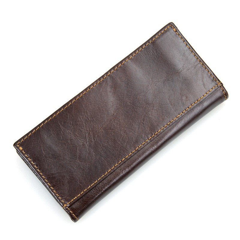 DOLOVE New Arrival Nahast pikad meeste rahakotid Multifunktsionaalsed nahast rahakotid pika disainiga rahakotid RFID sularahahoidja