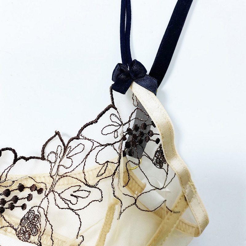 Aduloty új női intim ruhák szexi fehérnemű hímzés szex melltartó és bugyi harisnyakötő öv szett Csipke fehérnemű szett erotikus jelmez